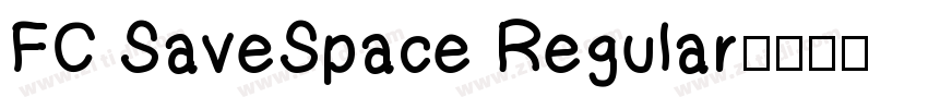 FC SaveSpace Regular字体转换